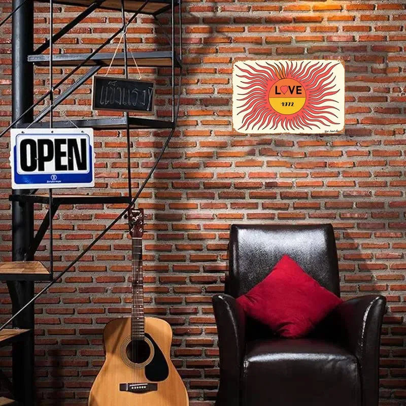 Винтажный знак любви YSL ВИНТАЖНЫЙ ПЛАКАТ украшение для игровой комнаты Ретро