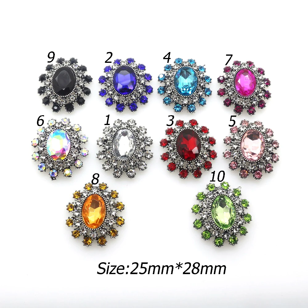 

Декоративные стеклянные пуговицы, 25 х28 мм, 5 шт.