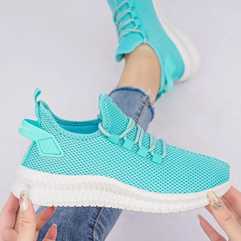 Summer Shoes for Women 2023 Fashion Platform Sneakers Breathable Lightweight Running Sports Vulcanize Shoes Walking Tennis Shoes