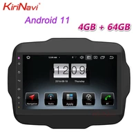 kirinavi 10 1 touch screen 1 din android 11 auto radio automotivo for jeep renegade car dvd multimedia player stereo 4g 2015