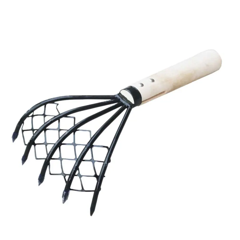 

The Sea With A Rake And A Net For Fish Digging Seafood Conch 5-claw Clams Household Weeding Tools
