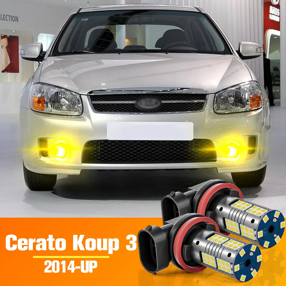 

2pcs LED Front Fog Light Bulb Accessories For Kia Cerato Koup 3 2014 2015 2016 2017 2018 2019 2020 2021