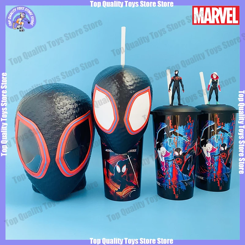 

New 600ml Spiderman Across The Spider-Verse Movie Miles Morales Gwen Topper Cup Figurine Popcorn Bucket Exclusive Cinema Collect