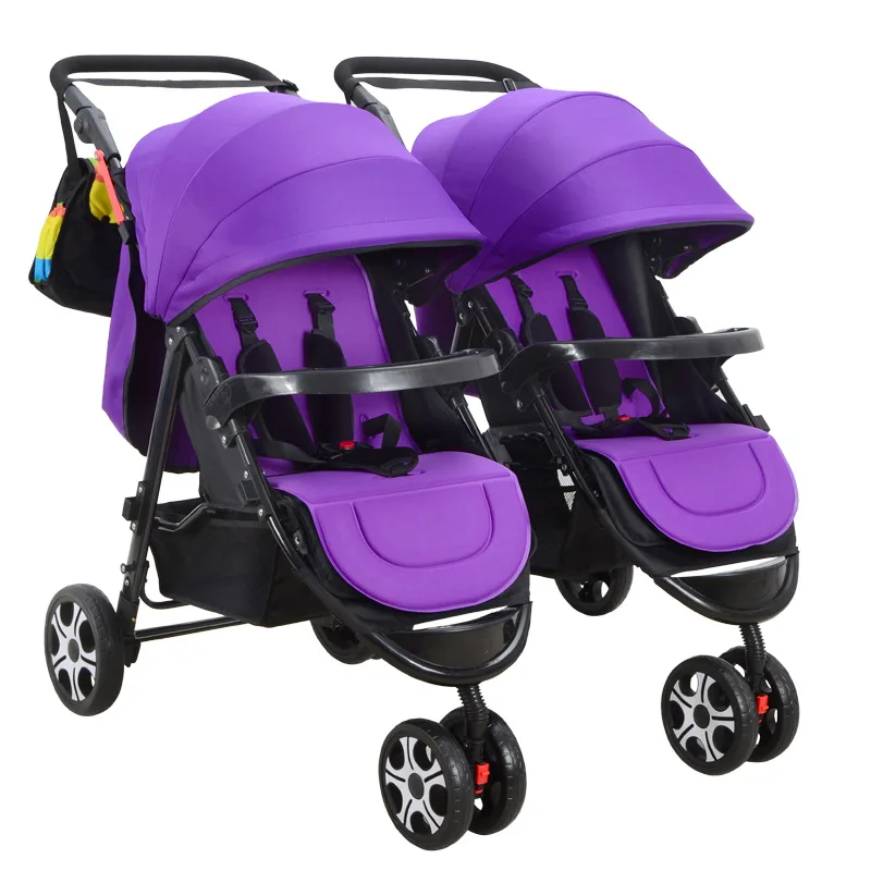 Twin Stroller Split Double Triplet Multiples Folding Twin Stroller  Baby Stroller 3 In 1  Newborn Stroller 2 In 1
