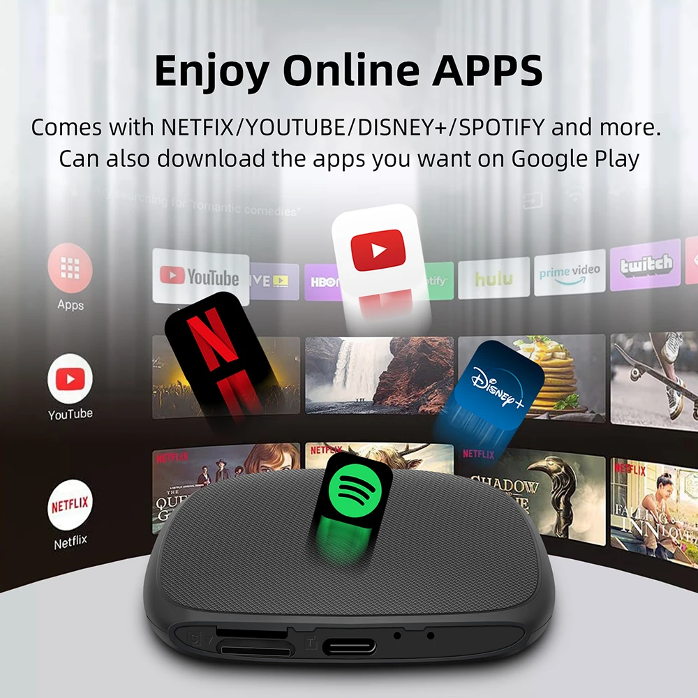 Android 13 Беспроводная коробка CarPlay TV Box 4G LTE GPS для Netflix Audi A3 A4 A5 A6 A7 A8 Q3 Q4 Q5 Q6 Q7 Q8 S4 S5 S6 RS4 RS5