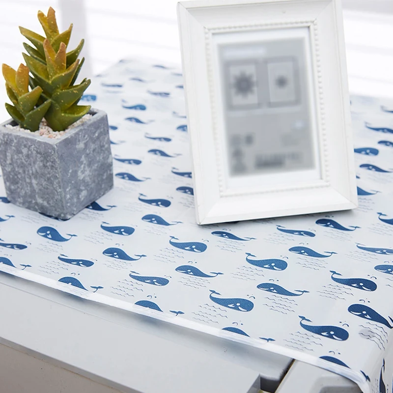 

Waterproof Refrigerator Cover Easy To Wipe Transparent Printed Refrigerator Cover Moisture-proof Dust Dust Proof Multi-function