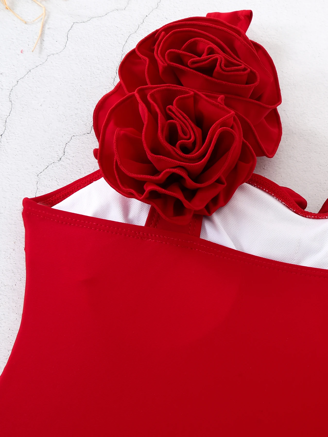 Женский слитный купальник с цветочным принтом и юбкой 2024