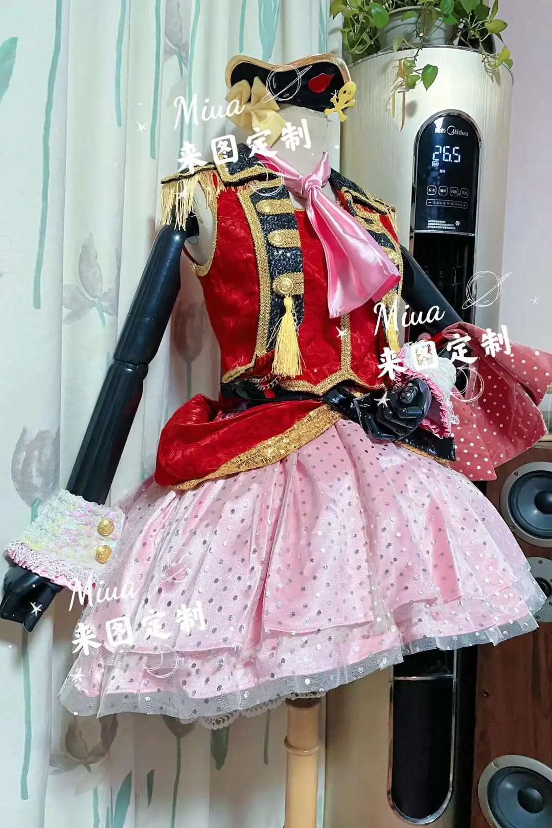 COS-KiKi [Customized] Anime Lovelive Kousaka Honoka Pirate Stage Vesion Gorgeous Uniform Cosplay Costume Halloween Party Outfit