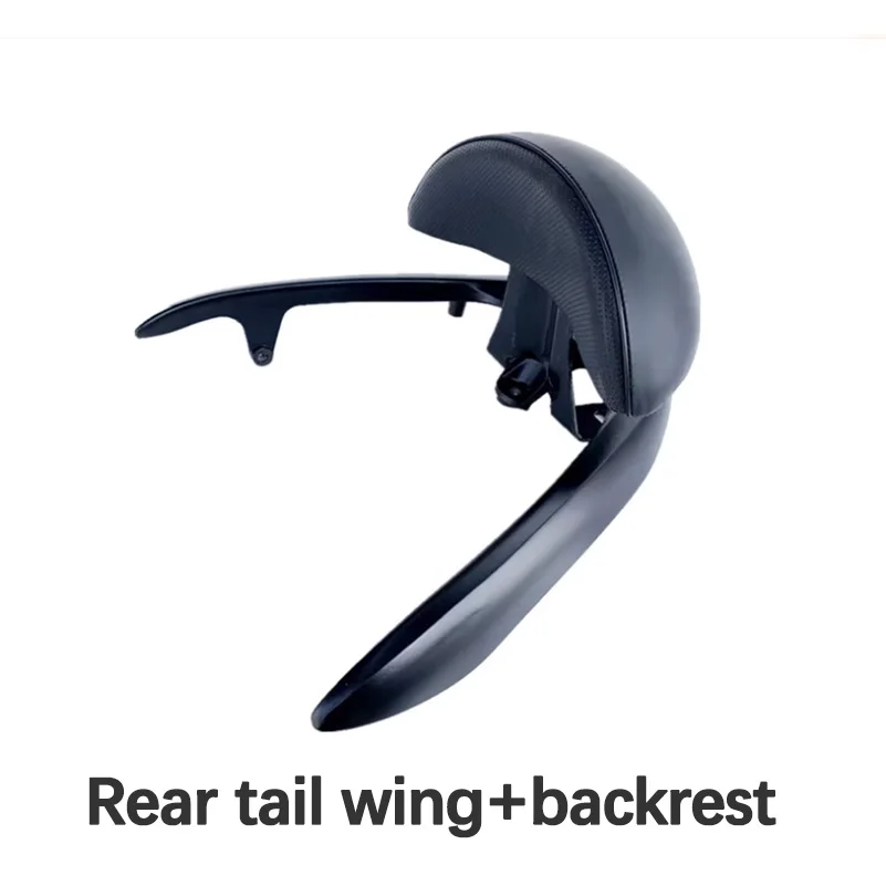 

Motorcycle rear wing with backrest motorcycle aluminum scooter spoiler with backrest pad