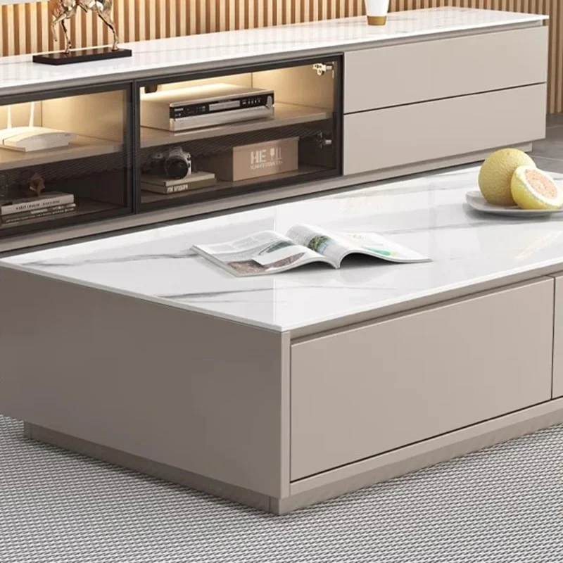 Роскошный стенд для телевизора с консолями комбинированное хранилище спальни