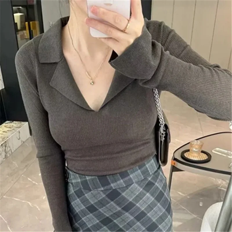 

Sweater Korean Clothes Women Long Sleeve Top Traf Rebecas Roupas Femininas My Orders Pullover Winter Clothes Women Sweatshirts