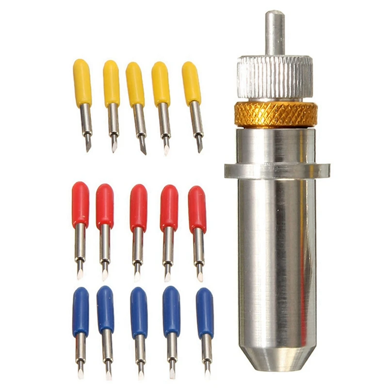 300 шт. 30/45/60 градусов резец для винила карбидные лезвия с держателем Лезвия корпус