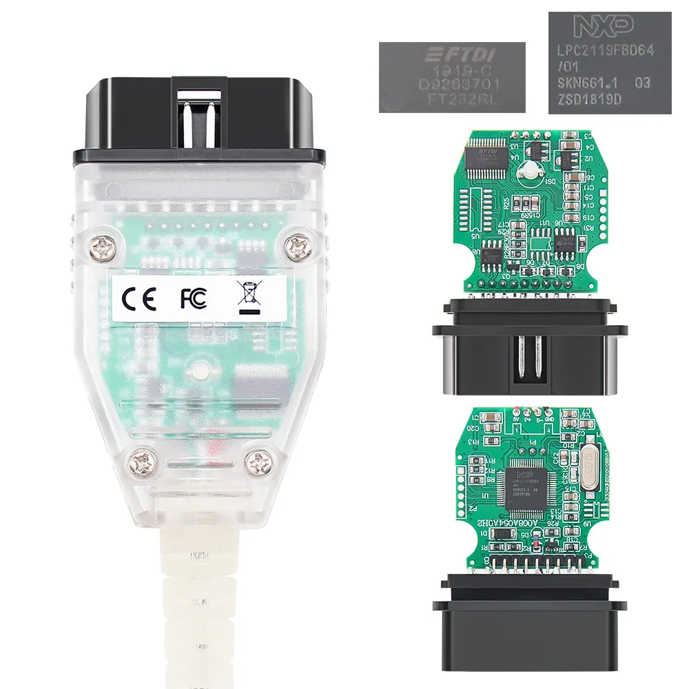 Фото MINI VCI для Toyota TIS Techstream V18.00.008 minivci FTDl для J2534 автоматический сканер OBD OBD2 автомобильный диагностический кабель MINI-VCI кабель №2