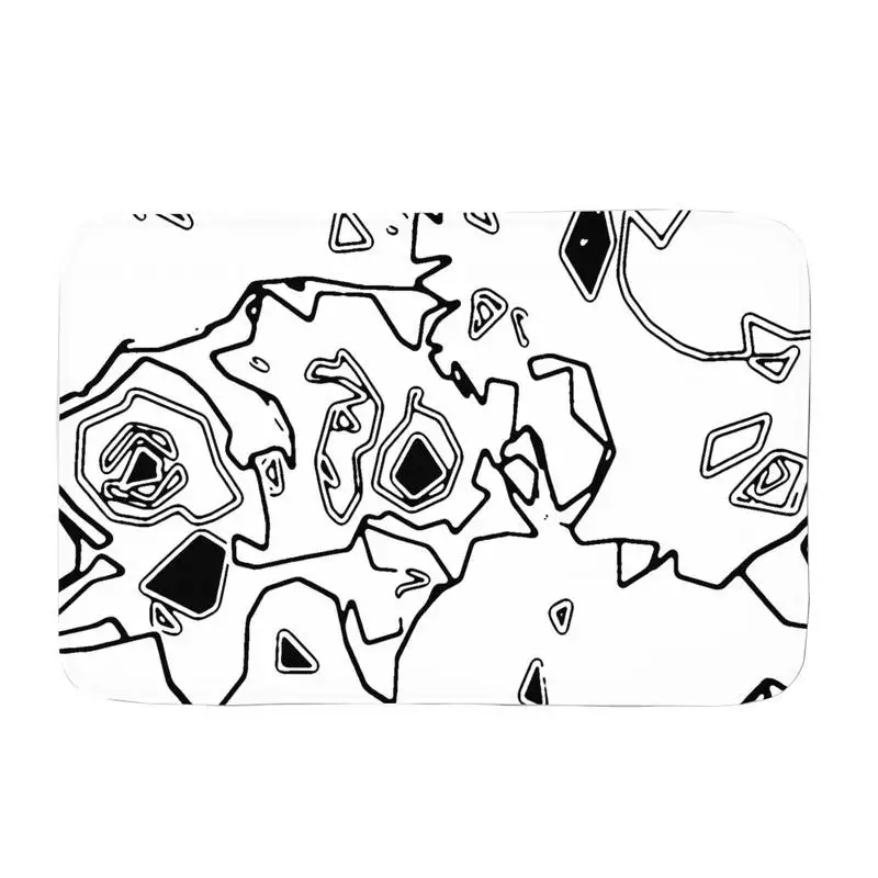 

Abstract Doormat Rug Carpet Mat Footpad Bath Mat Anti-slip Toilet Balcony Parlor Absorbent Dust Remova Room Decor Rugs Living
