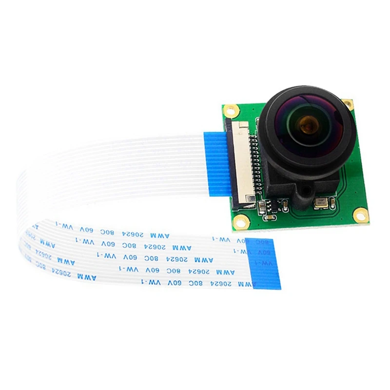 

Для камеры Raspberry Pi 4B/3B +/3B/3A + камера 5 Мп 1080P дневное видение широкоугольный Рыбий глаз 175 градусов регулировка фокуса рыбий глаз