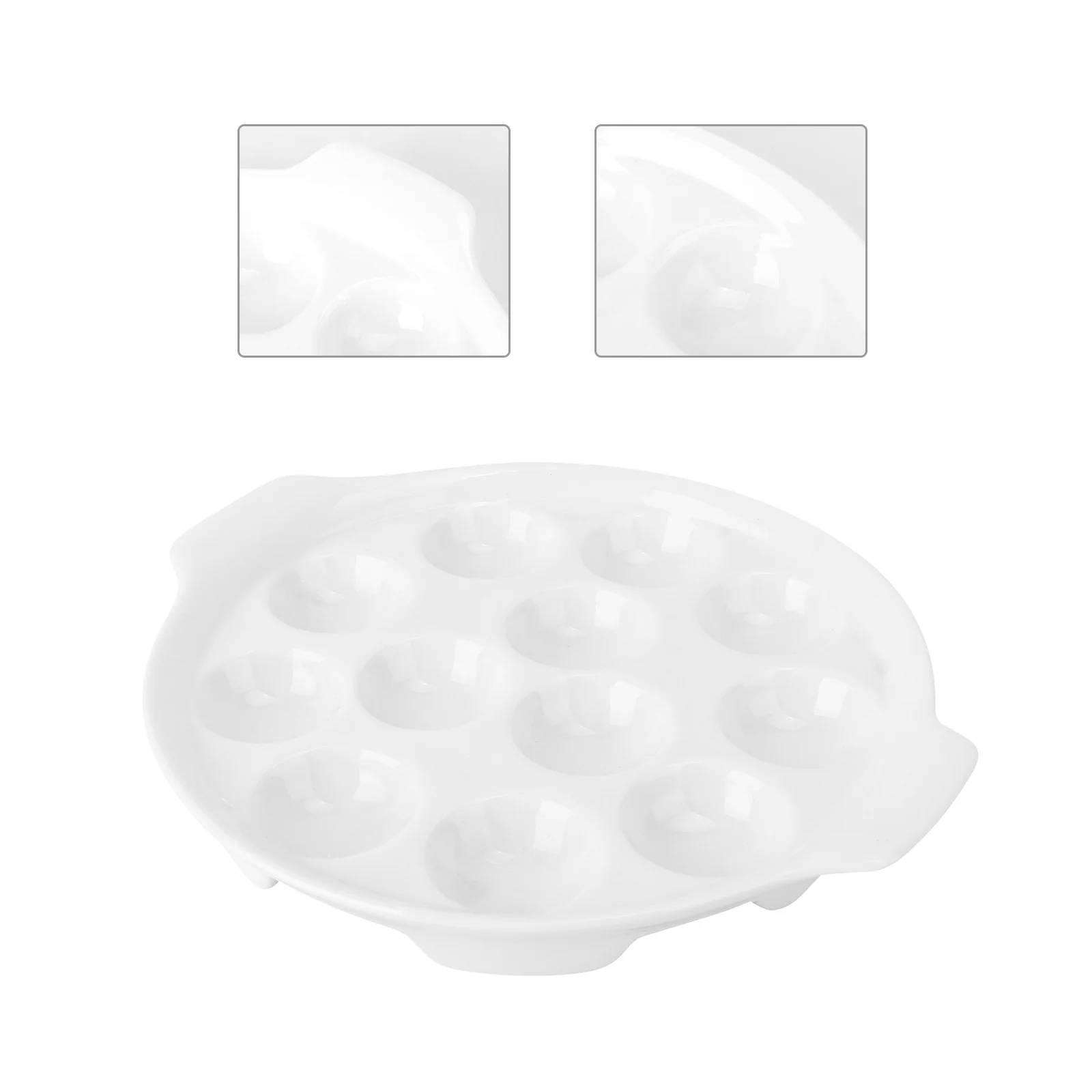 

1Pc Snail Baking Plate Creative Snail Baking Dish Kitchen Barbecue Dish (White)