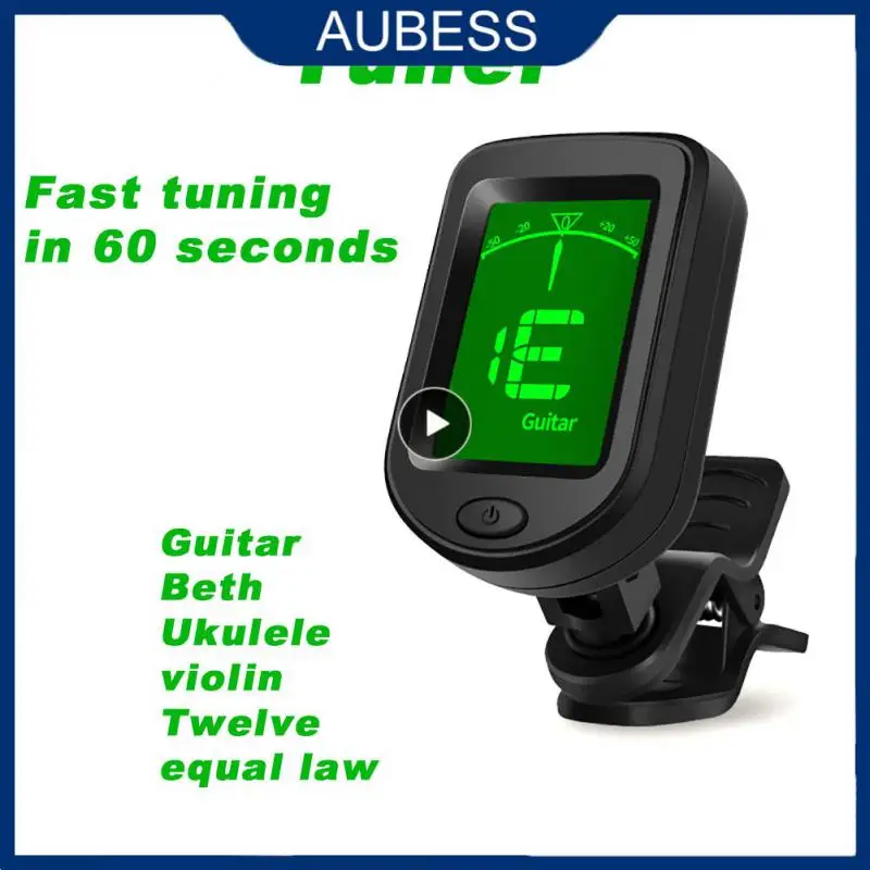 

Universal Ukulele Guitar Accessories Digital Clip-on Tone Tuner Average Rate Electronic Tuner Guitar Tuners Acoustic Rotatable