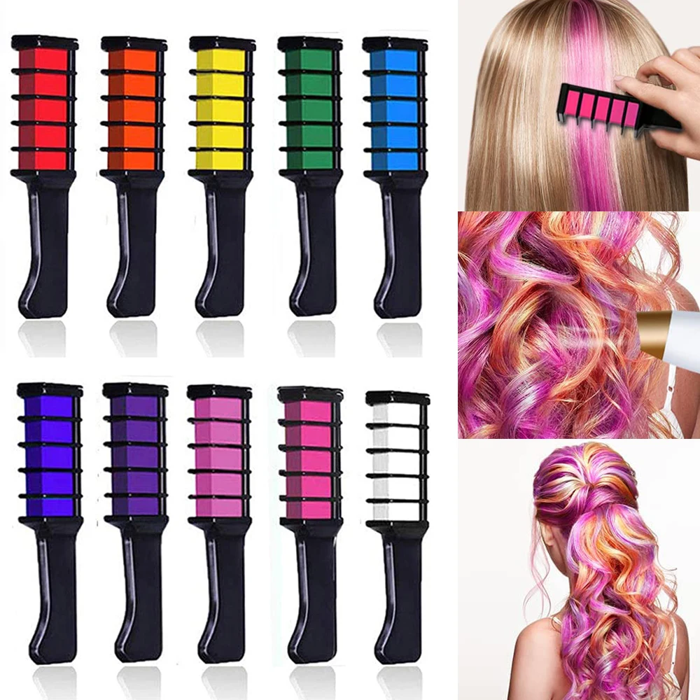 Mascara Dyes Chalk With Comb Mini Woman Disposable Hair Design Paint Salon Styling Tools