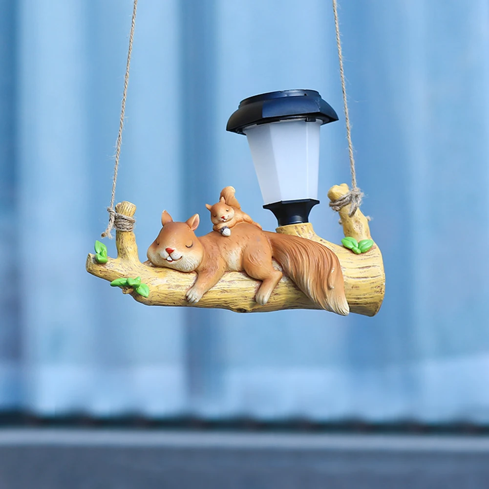 

Декоративная лампа на солнечной батарее, креативная настенная светодиодная Съемная лампа с изображением животных из мультфильмов, белки, л...