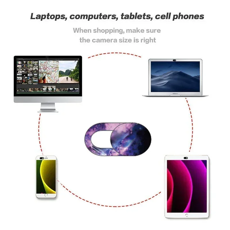 3 шт. универсальный чехол для веб-камеры ультратонкий слайдер затвора крышка