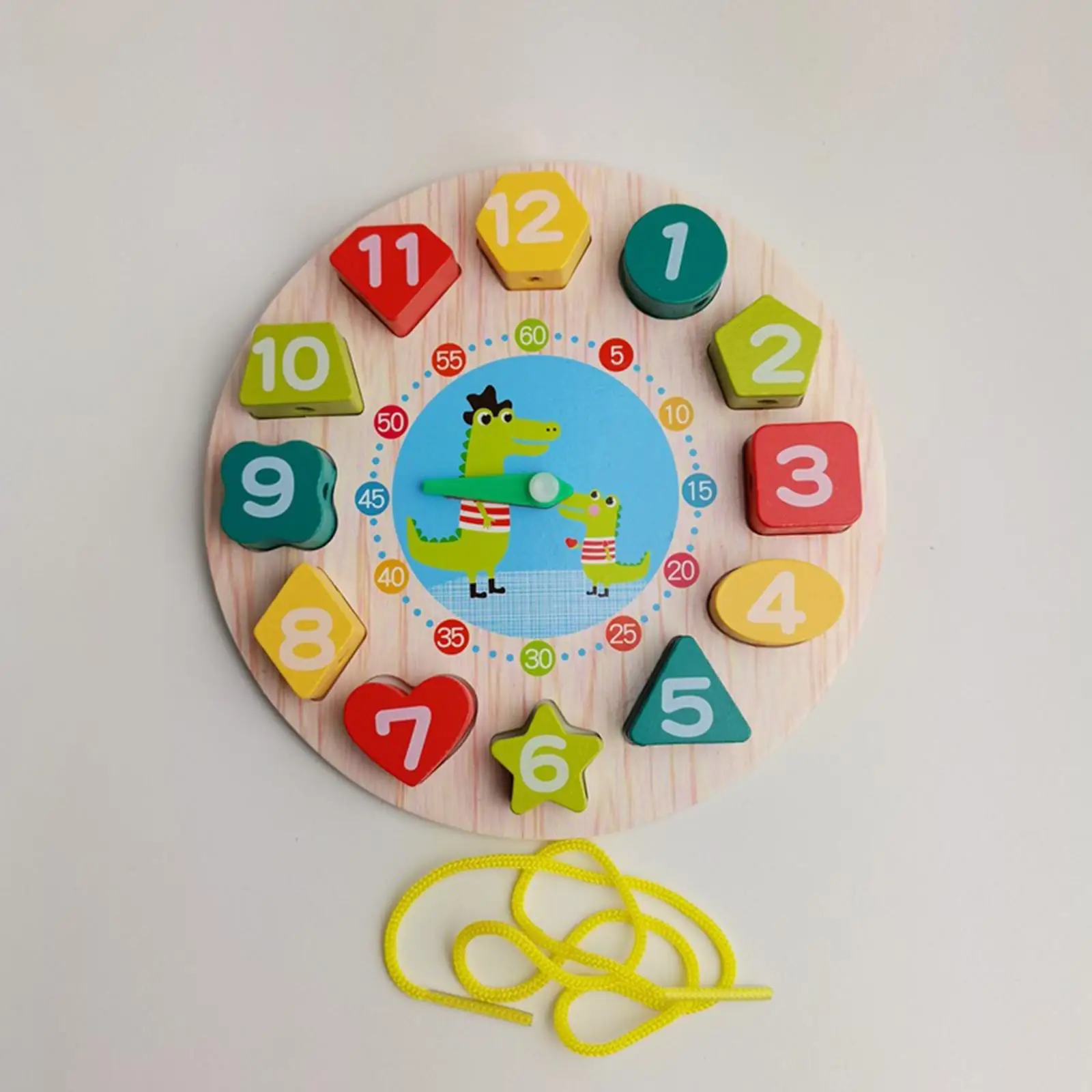 

Sensory Busy Boards Accessories Wooden Beaded Clock Fine Motor Skill Developmental Indoor Play Game Educational Toys