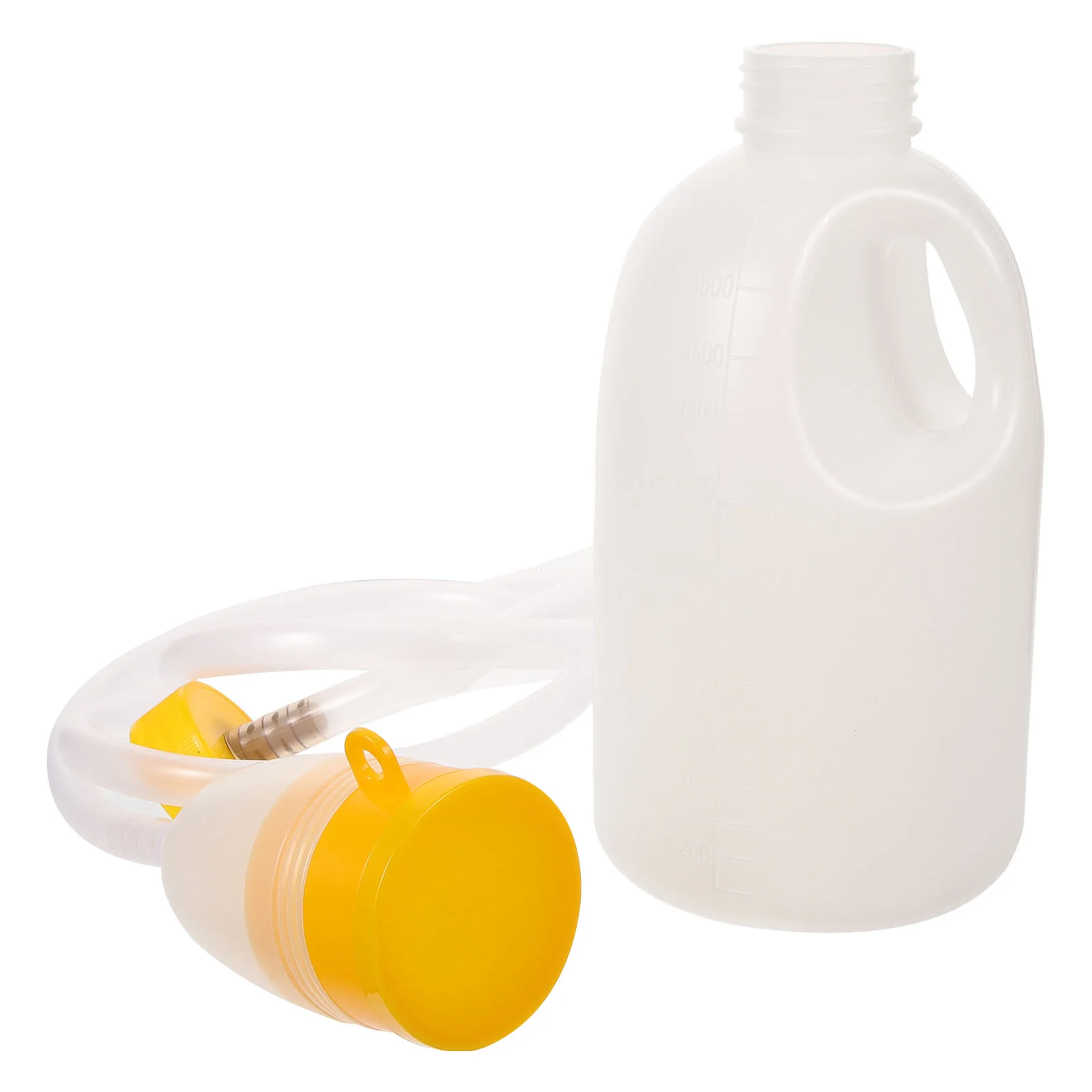 

1 Set Urinal Bottle Plastic Urine Jar Plastic Urinal Bottle Urinal with Catheter Elderly Pee Pot Patient Supply
