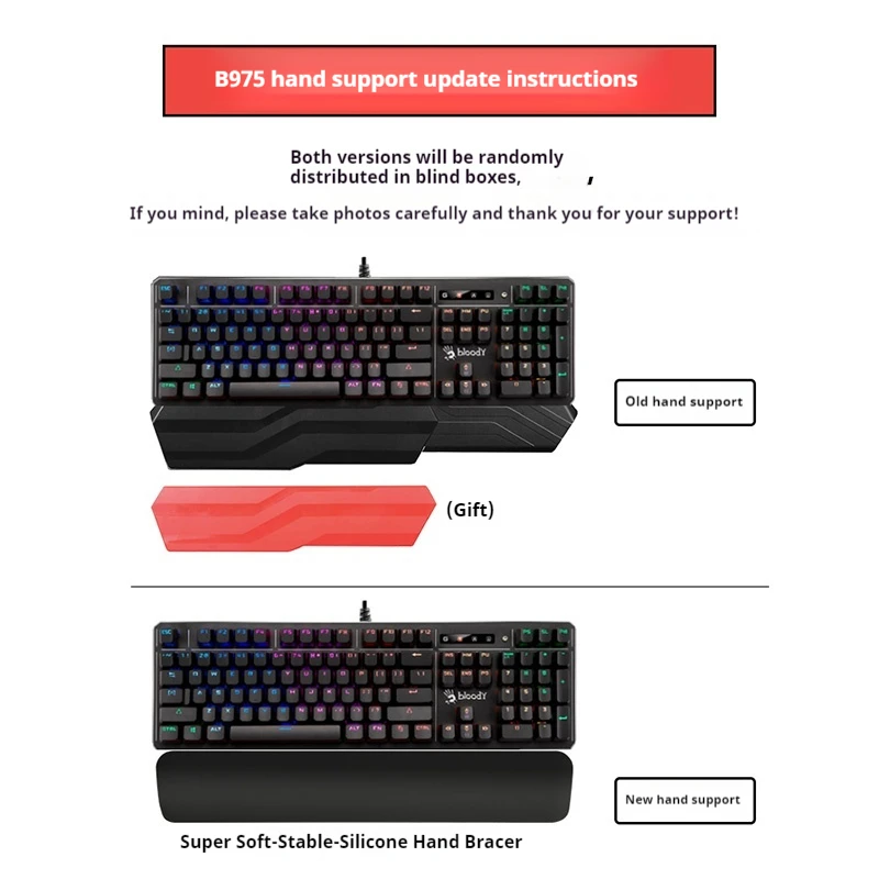 A4tech Bloody Ghost B975 Киберспортивная игра Механическая клавиатура с подсветкой GameOffice