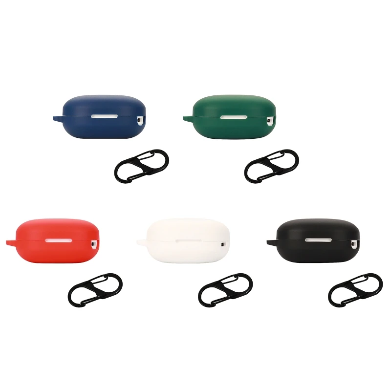

Soft Silicone Carrying Case Shockproof Compatible for HaylouMoriPods ANC Earphone Dustproof Washable Charging Box Sleeve