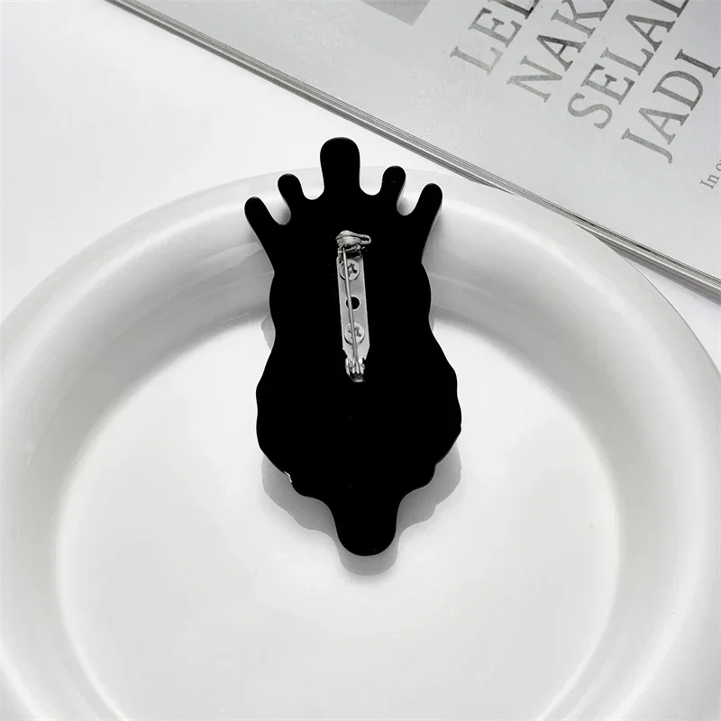 Женская Винтажная брошь Blucome зеленая из акрилового материала с изображением мифа