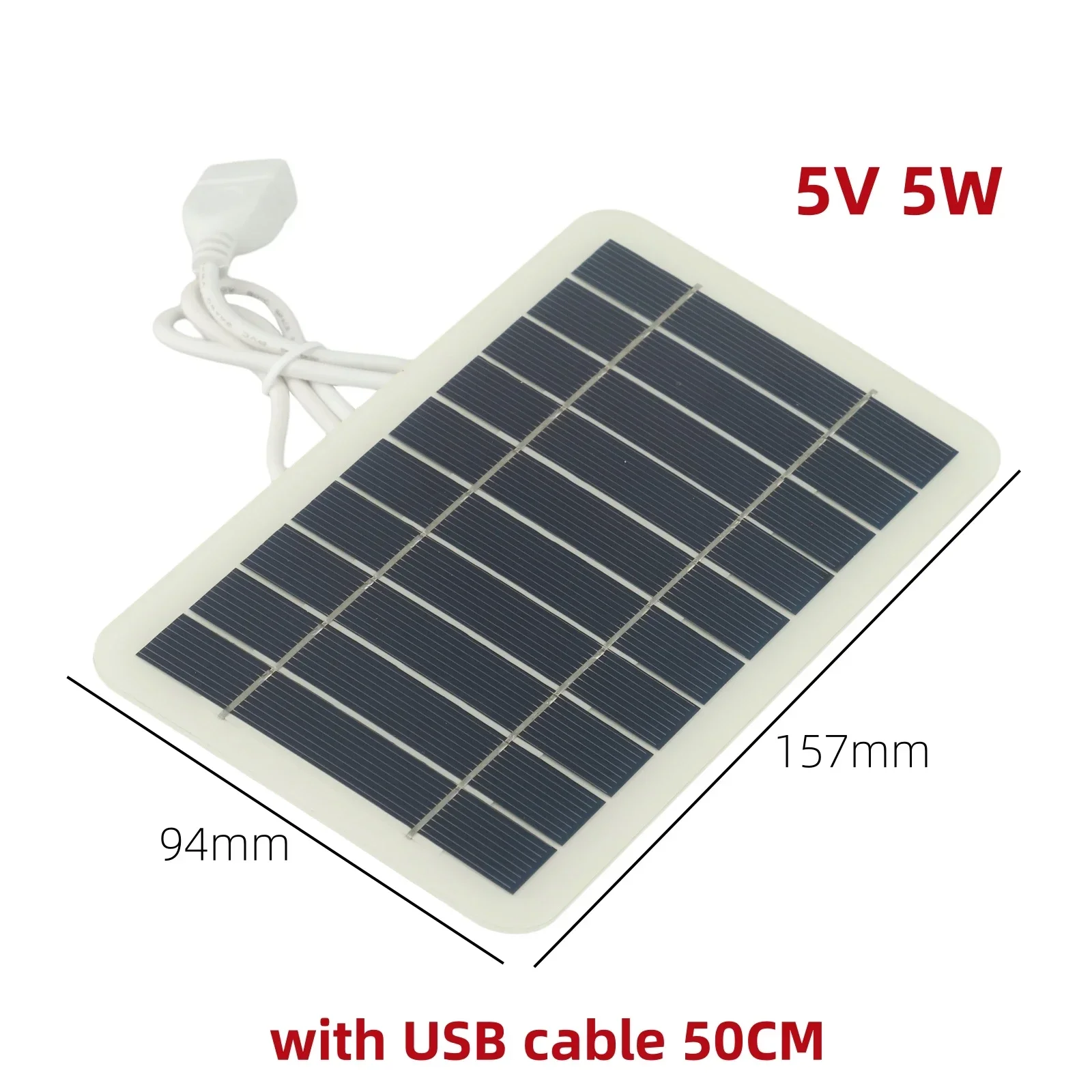 

2 Вт 5 Вт 5 В водонепроницаемая портативная солнечная панель для мобильного телефона, кемпинга, пешего туризма, зарядки, обустройство дома, часть для автомобилей, кораблей