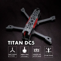 1set iflight titan dc5 v1 4 hd frame 222mm 5inch fpv freestyle frame 6mm carbon thickness fits dji fpv system for rc fpv drone