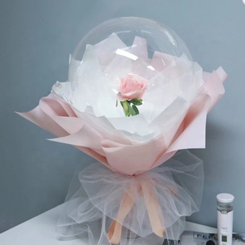 

Valentine's Day Gift Rose Bouquet Balloons Birthday Party Supplies Decoration Balloon Rose Luminous Bobo Ball Wedding Layout
