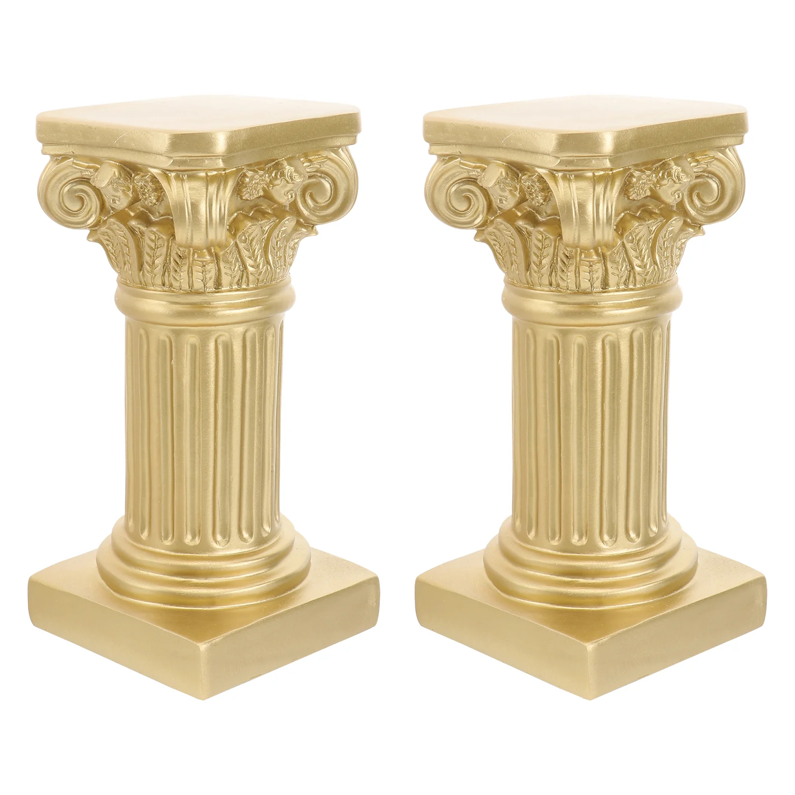 

Roman Pillar Column Greek Sculpture Garden Figurine Statue Resin Statues Stand Base Pillars Riser Holder Style Mini Decor
