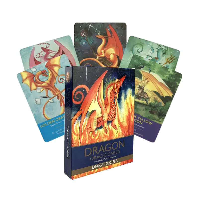 

New Tarot Dragon Oracle Cards Leisure Entertainment Paper Card Game Tarot And Various Of Tarot Selection PDF Guid