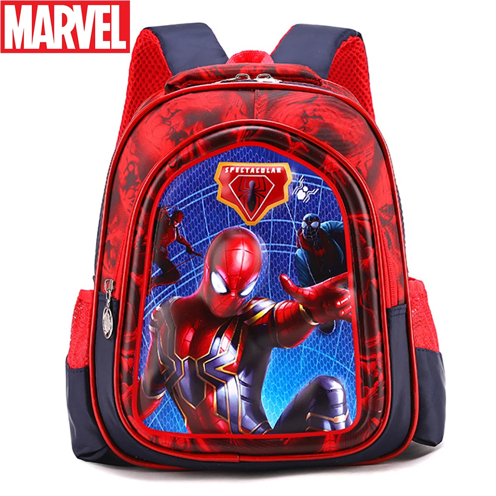 

Marvel Students High Quality Cartoon Backpacks For Boys Lovely Spider-man Print Fashion Bags Children's Kindergarten Schoolbag