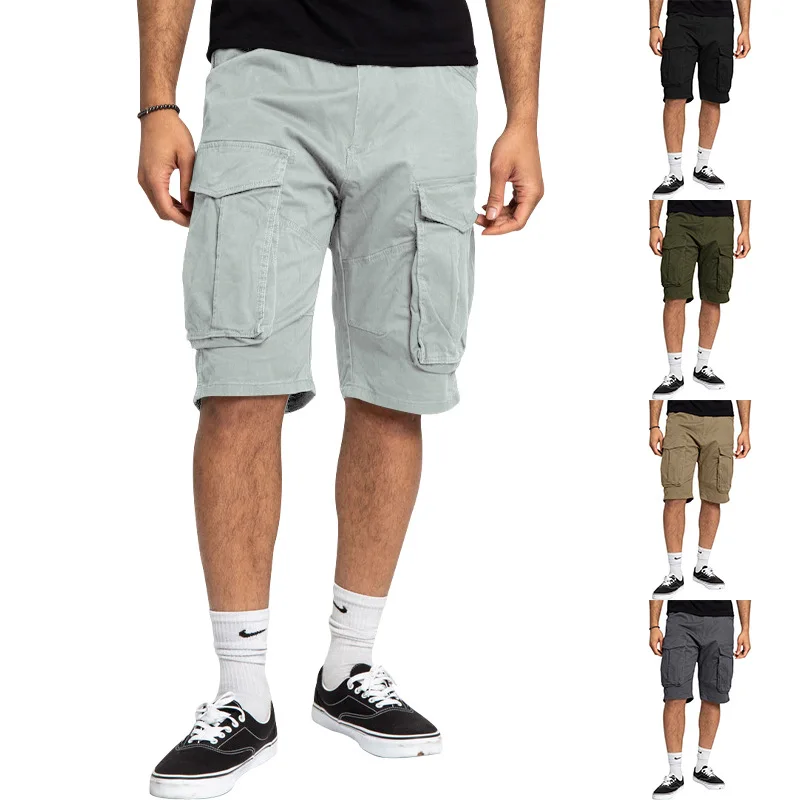 

2023new Young Men Casual Working Pants Loose Summer Outdoor Exercise Shorts