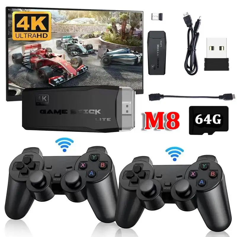 Игровая консоль 2 4G 10000 МБ 4K игр 64 ГБ