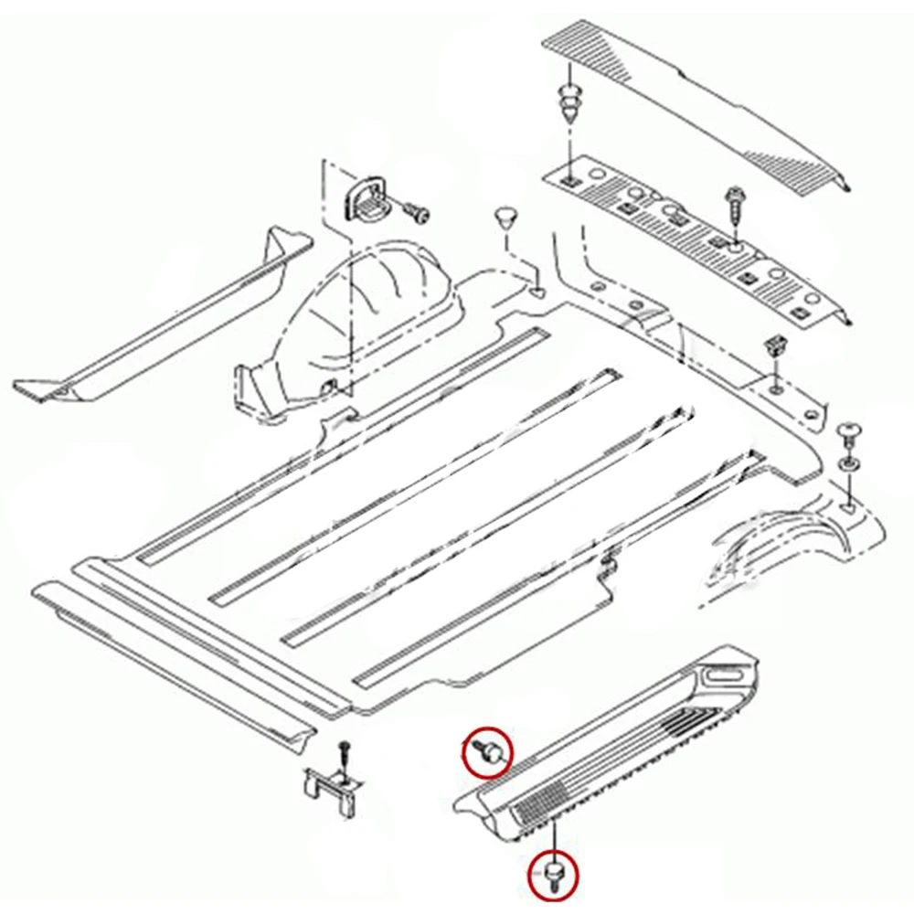Автомобильная A/B/C-стойка ступенчатая вставка боковой порог отделка панели