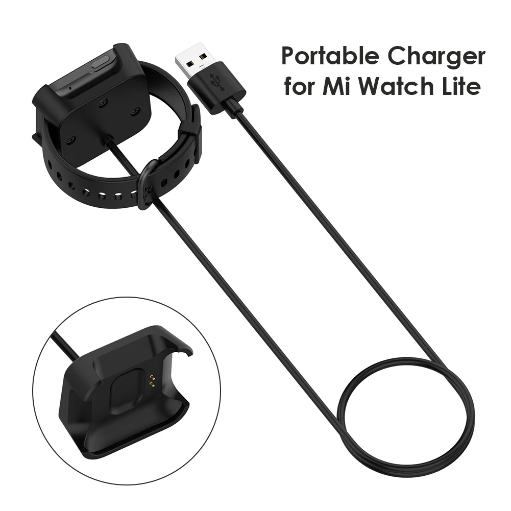 

Charger Dock Cable for Xiaomi Mi Watch Lite Redmi Watch Charging Cradle Dock anti-interference USB Charging Cable Cord