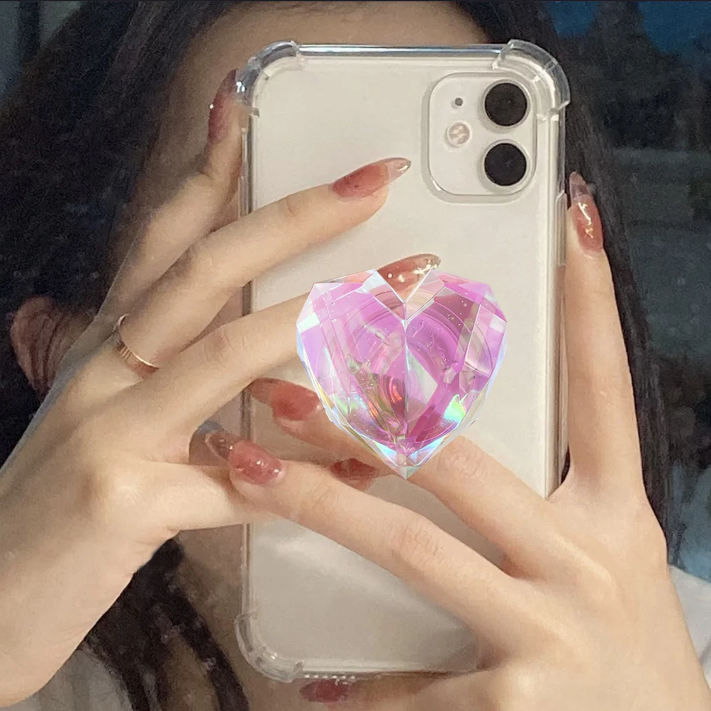 

Heart Laser Holder Stand Phone Case For Huawei P20 P30 P40 Lite E P50 Nova 5T Honor 50 Lite 20 Pro 10 10i 8A 8S 9C 9S 9X Cover