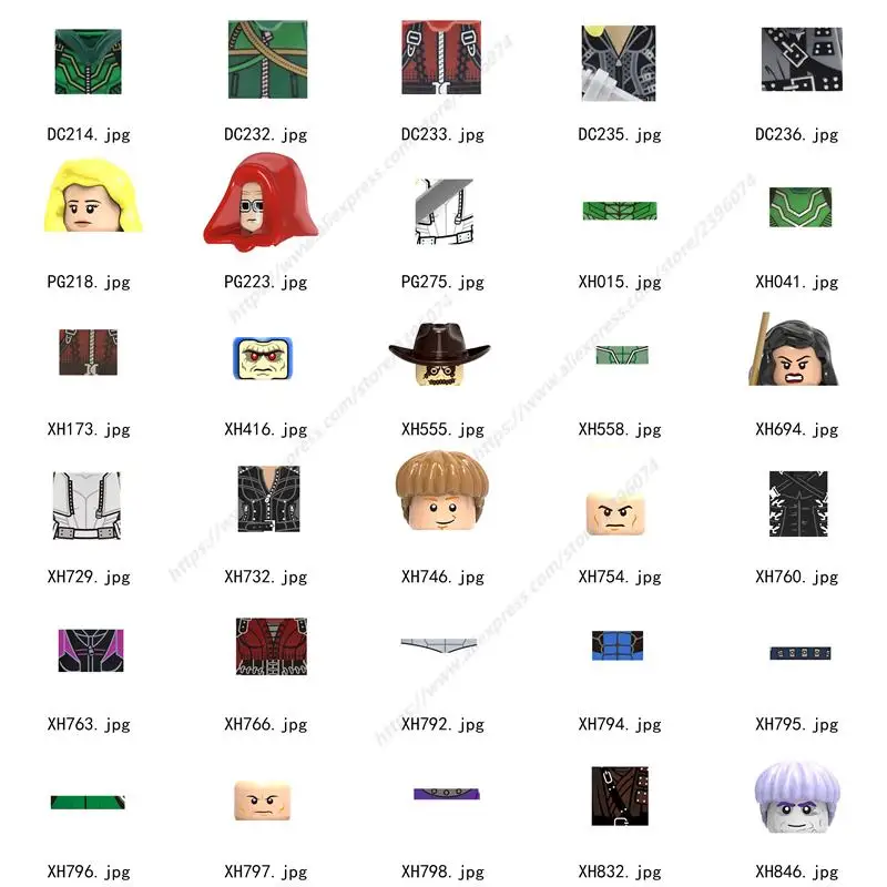 

Single Action Figures accessories Building Blocks toys for children Series-010