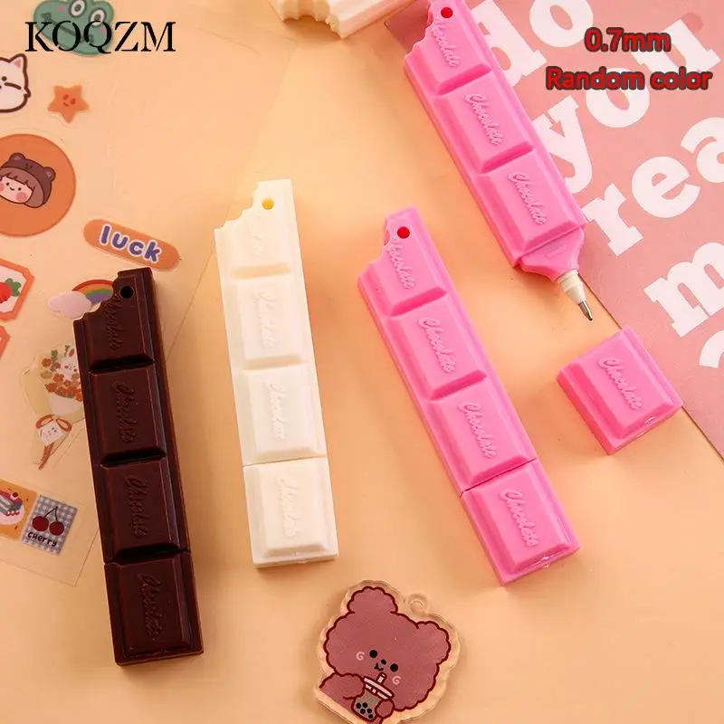 

Мультяшная шариковая ручка, студенческий подарок, искусственная Новинка, необычная пластиковая ручка в подарок, шоколадная ручка