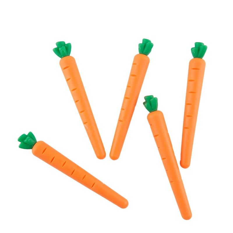 

1pc Erasable Pen Special Rubber Carrot Shape Eraser for Erasable Gel Pen Correction Supplies School Office Stationery 1.4*5.8cm