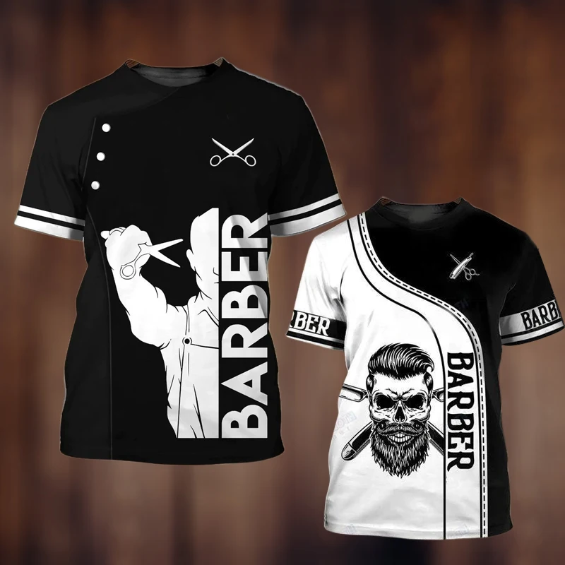 

Stylish 2 Piece Men's T-shirt Casual Short Sleeve Sports Shirt with Personalized Name 3D Printed Hair Stylist Unisex Great Offer