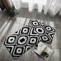 black white geometric doormat 4060cm living room soft carpet indoor small rug kitchen bathroom anti slip absorbent floor mat