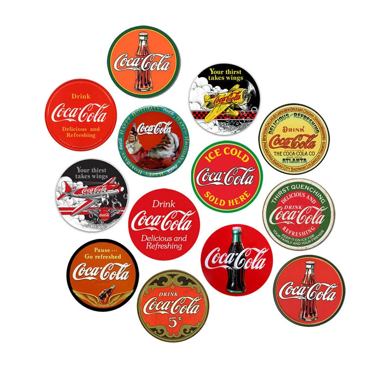 

Жестяной ретро знак кока-колы, винтажные металлические знаки из олова, металлические плакаты, круглые тарелки, табличка для дома, бара, паба,...