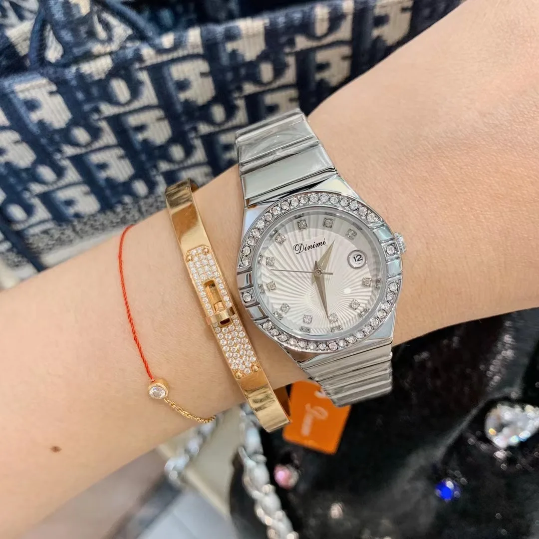 Часы наручные женские кварцевые в деловом стиле классические водонепроницаемые