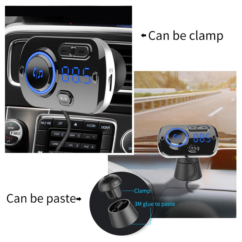 

Universal Car MP3 Player Portable Bluetooth-compatible Transmitter