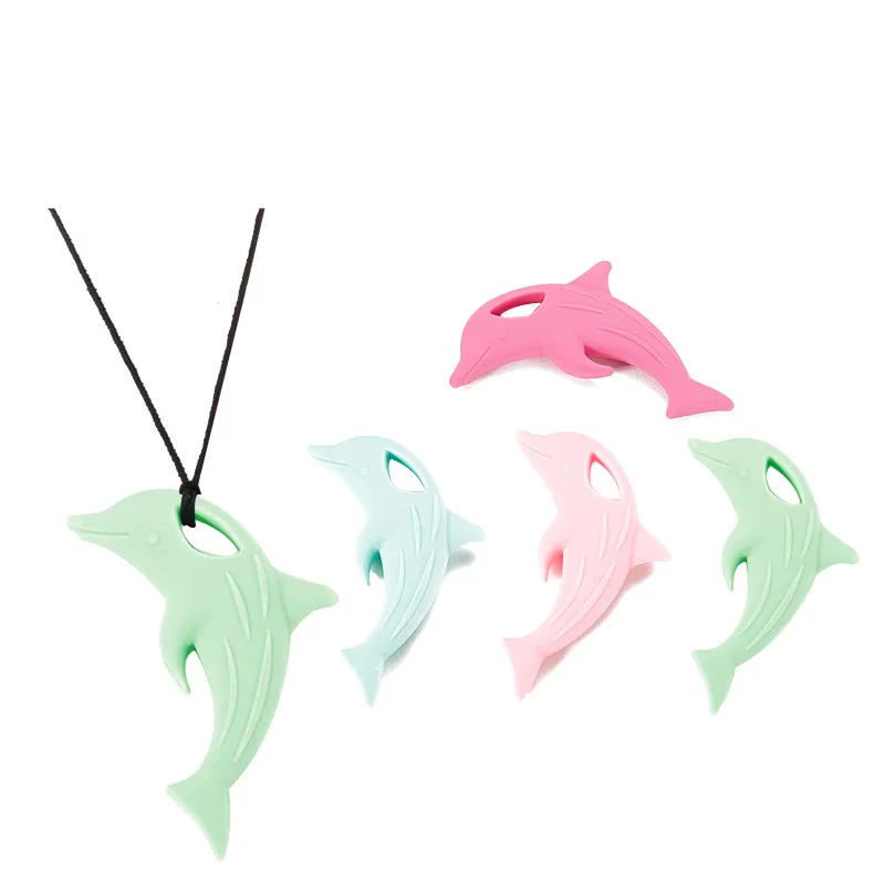 

Силиконовые Прорезыватели для зубов, игрушка для кормления, жевательное ожерелье для животных, детская игрушка-грызунок пищевого класса, с...