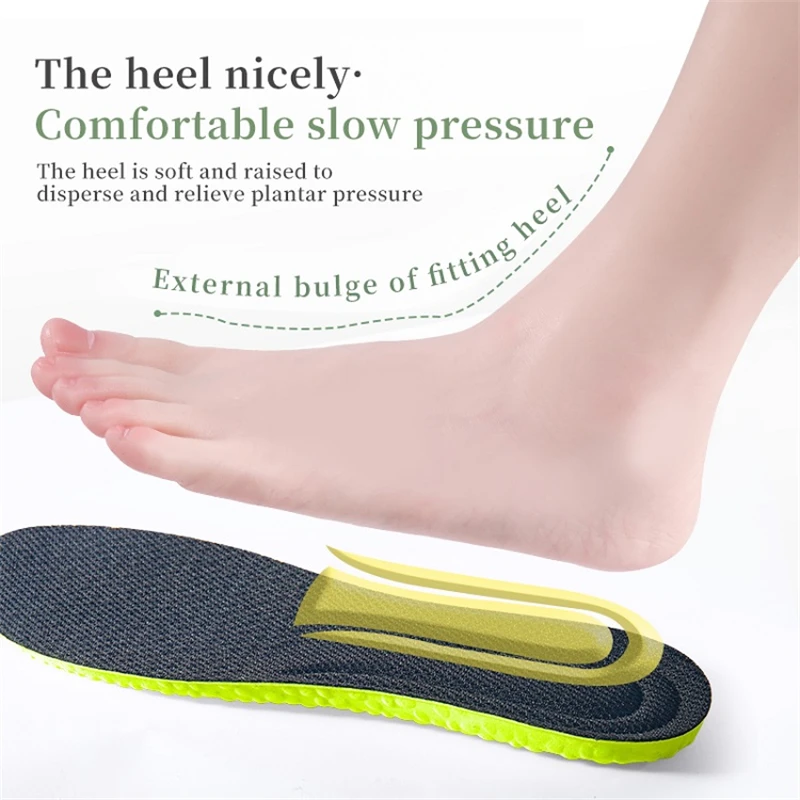 2023 New Sport Shoes Insole Comfortable Plantar Fasciitis Insoles for Feet Man Women Orthopedic Shoe Sole Running Accessories